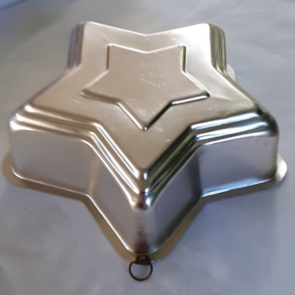 Star Shape Jello Mold Pale Light Pink Copper Preowned Vintage - Picture 2 of 9